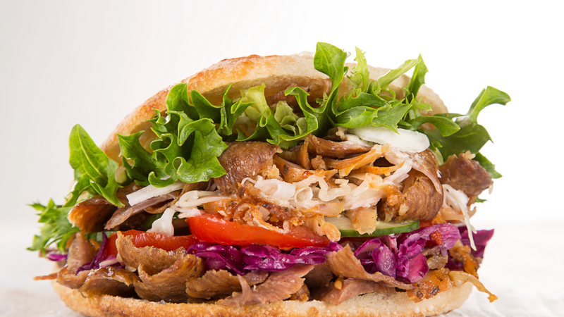 PAMBAZZO BURGER MEXI GREC AU COCHON CONFIT